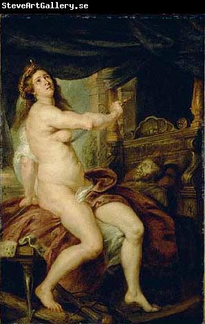 Peter Paul Rubens Panthea stabbing herself with a dagger